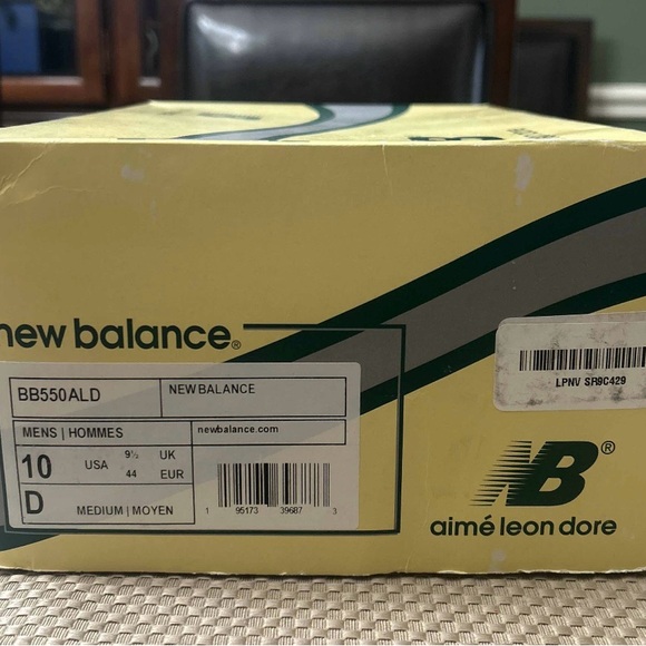 Size 10 - New Balance Aimé Leon Dore x 550 Evergreen - Picture 7 of 8